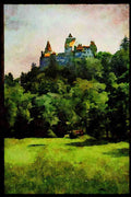 551032 Bran Castle (Dracula's), Transylvania, Romania A4 Limited Edition Watercolour Print