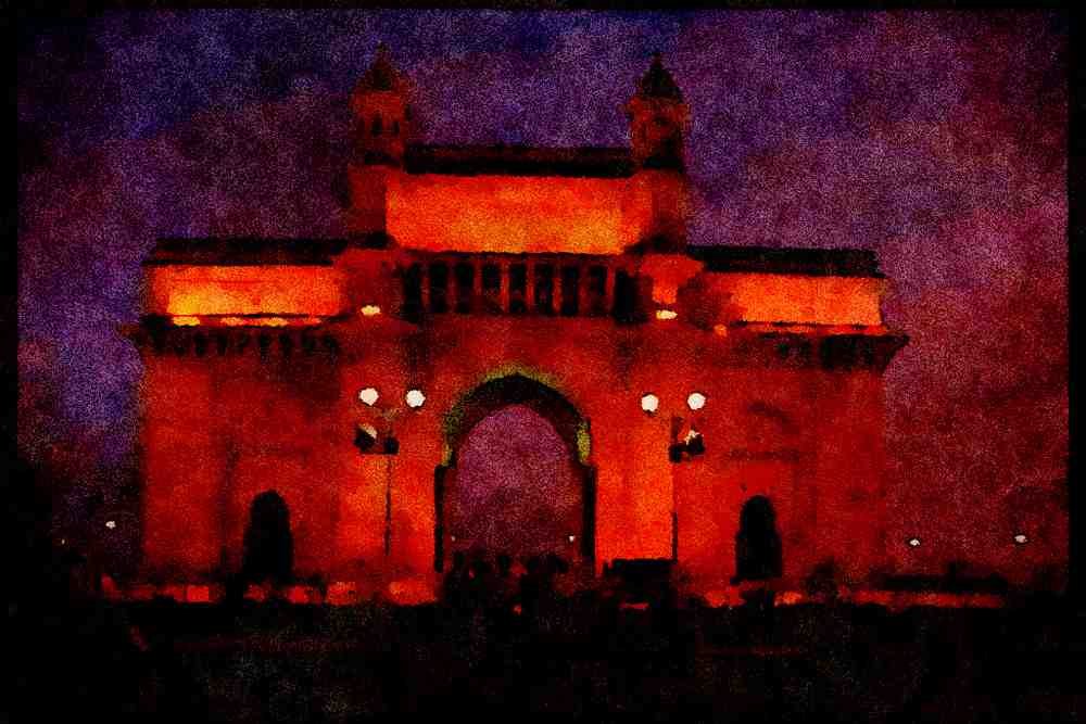551037 Gate Of India, Bombay, India A4 Limited Edition Watercolour Print