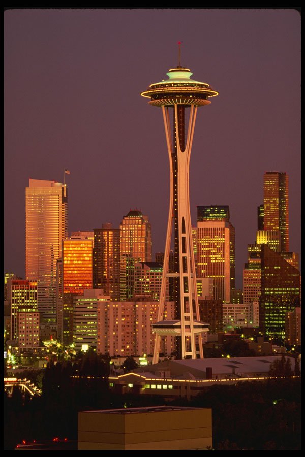 551039 Space Needle, Seattle, Washington A4 Photo Print