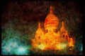 551054 Le Sacre Coeur, Paris, France A4 Limited Edition Watercolour Print