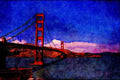 551055 Golden Gate Bridge, San Francisco, California A4 Limited Edition Watercolour Print