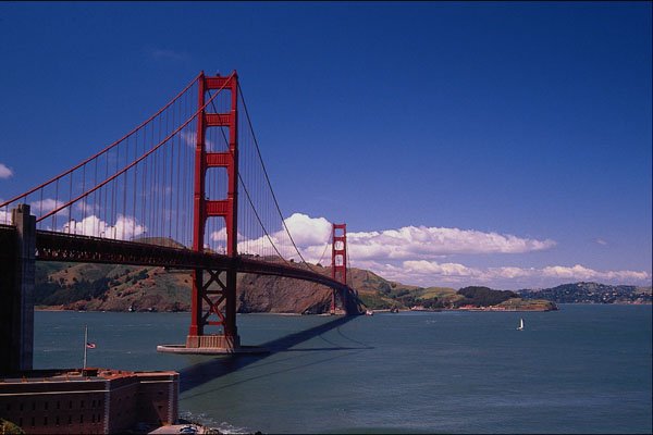 551055 Golden Gate Bridge, San Francisco, California A4 Photo Print