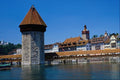 551059 The Covered Bridge At Lucerne, Switzerland A4 Photo Print