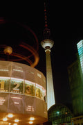 551062 World Time Clock With TV Tower, Berlin, Germany A4 Photo Print