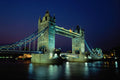 551066 Tower Bridge At Night, London, England A4 Photo Print