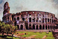 551071 The Coliseum, Rome, Italy A4 Limited Edition Watercolour Print