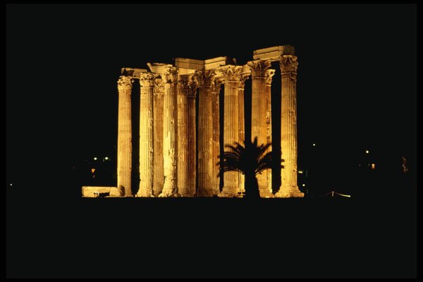 551085 Temple Of Olympian Zeus, Athens, Greece A4 Photo Print