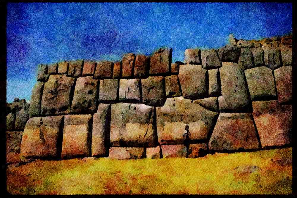 551088 Sacsayhuaman, Peru A4 Limited Edition Watercolour Print