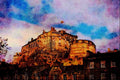 551094 Edinburgh Castle From The Grass Market, Scotland A4 Limited Edition Watercolour Print