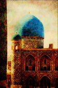 551099 Tilla Kari Madrasah, Islam A4 Limited Edition Watercolour Print