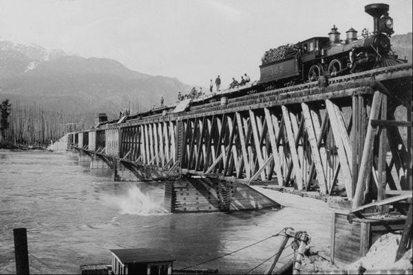 552028 CPR, Revelstoke, B.C. C.1890, Trueman & Caple PA25048 A4 Photo Print