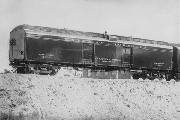552070 Baggage Car, Amherst, N.S. 1905 PA164478 A4 Photo Print