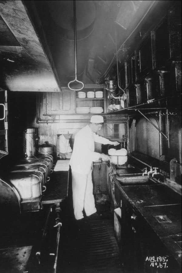 552076 Canadian Northern Kitchen Car 1915 C34466 A4 Photo Print