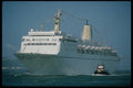 553000 Pilot Boat Leads Cruise Ship Through Harbor Traffic A4 Photo Print