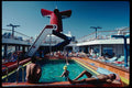 553001 Passengers Relax At The Pool A4 Photo Print