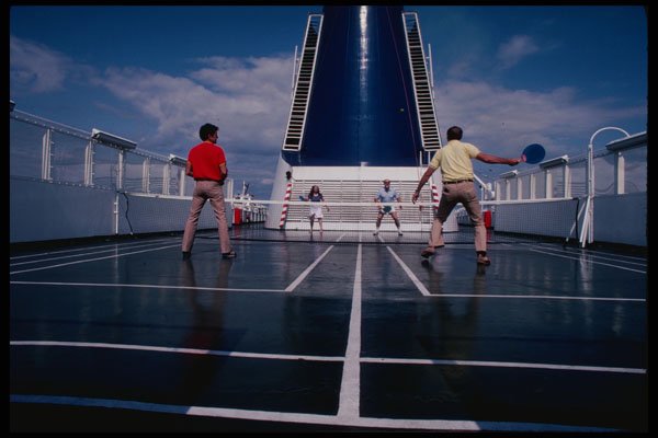 553003 Paddleball Is An Active Deck Sport A4 Photo Print