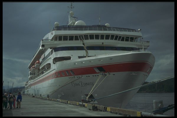 553014 Cruise Ship, Ketchikan, Alaska A4 Photo Print