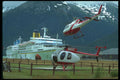 553015 Skagway Docks And Heliport, Lynn Canal, Alaska A4 Photo Print