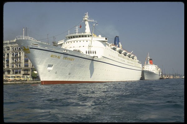 553025 Royal Odyssey Sails Into Istanbul, Turkey A4 Photo Print