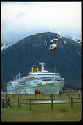 553031 Helicopters And Cruise Ships At Skagway, Alaska A4 Photo Print