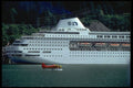 553032 Floatplane Taxis Past Cruise Ship, Juneau, Alaska A4 Photo Print