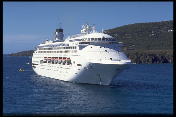 553063 Regal Princess At Anchor, St. Marten A4 Photo Print