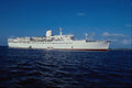 553077 Cruise Ship Passes At Sea A4 Photo Print