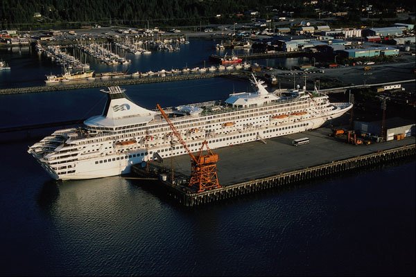 553081 Royal Princess Docked, Seward, Alaska A4 Photo Print