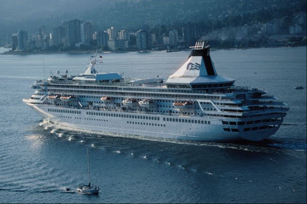 553085 Royal Princess Departs A4 Photo Print
