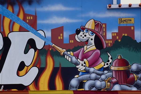 554059 Hot Dog Fireman A4 Photo Print