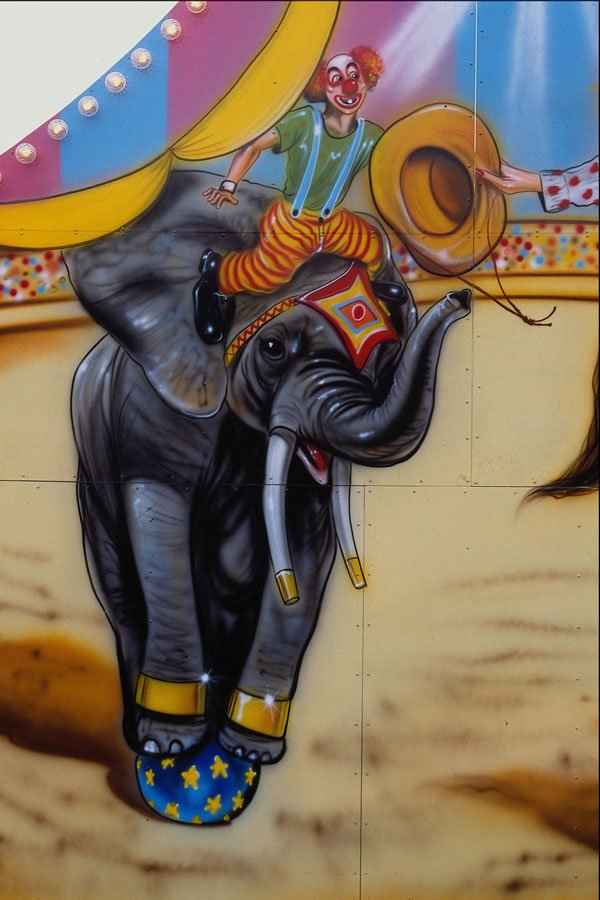 554067 Circus Elephant A4 Photo Print