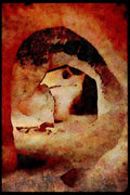 555000 Native Ruins, Bandelier State Park, New Mexico A4 Limited Edition Watercolour Print