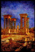 555001 Ruins In Tadmur, Syria A4 Limited Edition Watercolour Print
