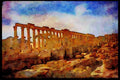 555002 Colonnade In Tadmur, Syria A4 Limited Edition Watercolour Print