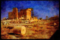 555004 Ruins Of Baal Temple, Syria A4 Limited Edition Watercolour Print