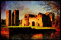 555008 Gatehouse And Tower, Kirby Muxloe Castle, England A4 Limited Edition Watercolour Print