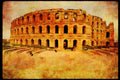555015 Eljam Arena, Tunisia A4 Limited Edition Watercolour Print