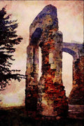 555030 Ruins Of Guild Chapel Of Holy Trinity, Hampshire, England A4 Limited Edition Watercolour Print