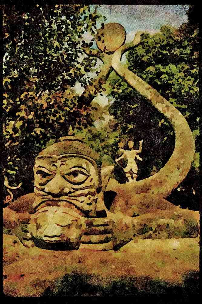 555041 Free form Sculpture, Laos A4 Limited Edition Watercolour Print