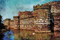 555054 Beaumaris Castle, Anglesey, North Wales A4 Limited Edition Watercolour Print