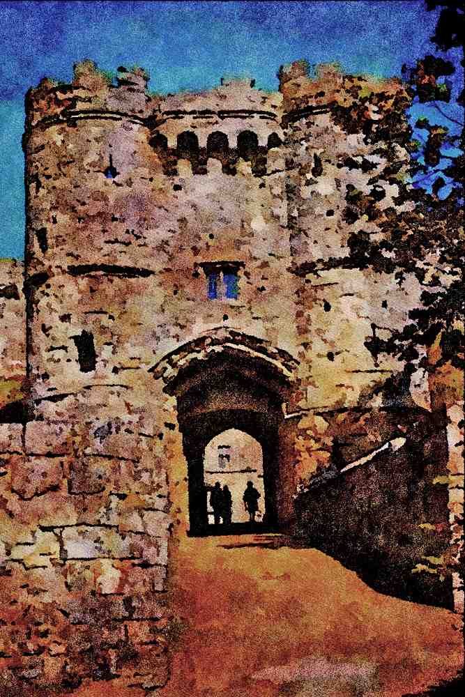 555055 Carisbrook Castle, Isle Of Wight, England A4 Limited Edition Watercolour Print