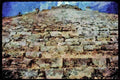 555063 Temple Of The Dwarf, Uxmal A4 Limited Edition Watercolour Print