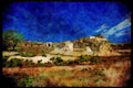 555064 Nunnery And Ball Court, Uxmal A4 Limited Edition Watercolour Print