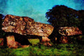 555079 Burial Chamber, Anglesey A4 Limited Edition Watercolour Print