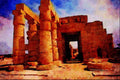555080 Ramasseum, Egypt A4 Limited Edition Watercolour Print