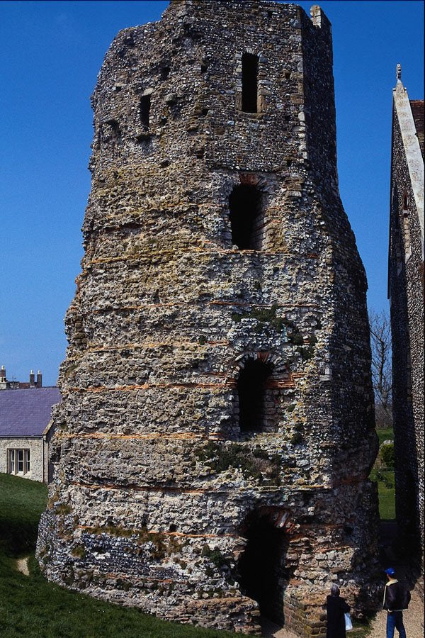 555090 Roman Lighthouse And Adjoining St. Mary Church, England A4 Photo Print