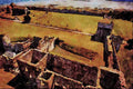 555092 Roman Saxon Shore Fort, Hants, England A4 Limited Edition Watercolour Print