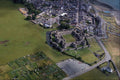 557002 Aerial View, Beaumaris Castle, Wales A4 Photo Print