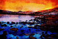557010 Llynnoedd Mymbyr, North Wales A4 Limited Edition Watercolour Print