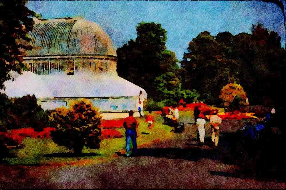 557018 Botanical Gardens, Belfast, Northern Ireland A4 Limited Edition Watercolour Print